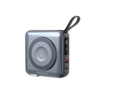 Mobile Origin Powerbank & Travel Charger sivá / Lightning / USB-C Cable / MagSafe / AW / iPhone Compatible