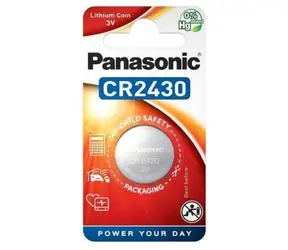 Panasonic CR2430 gombíková batéria / 3V / 1ks / v blistri