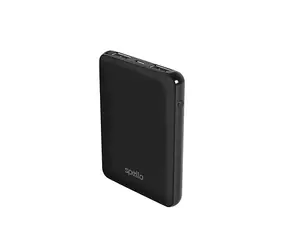 Spello Pocket Power Bank Vrecková powerbanka 5000mAh čierna / 10W / 2x USB-A