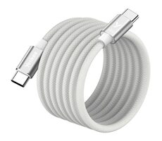 YENKEE YCU MAGNETIC 03 Kábel USB-C (M) - USB-C (M) 1.5m biela / 60W / 480Mb/s 