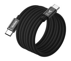 YENKEE YCU MAGNETIC 02 Kábel USB-C (M) - USB-C (M) 1.5m čierna / 100W / 480Mb / s
