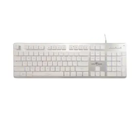 White Shark GK-003241 TACHI biela / herná membránová klávesnica / US layout / USB / LED