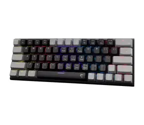 White Shark GK-002111V2 WAKIZASHI 2 čierno-šedá / herná mechanická klávesnica / US layout / USB / LED