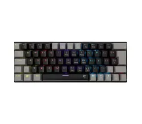 White Shark GK-002121V2 WAKIZASHI 2 čierno-šedá / herná mechanická klávesnica / US layout / modré spínače / USB / LED