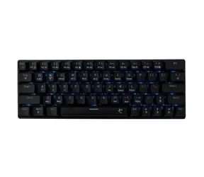 White Shark GK-3111 KAIKEN čierna / bezdrôtová herná mechanická klávesnica / US layout / červené spínače / USB / BT / LED