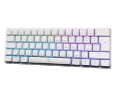 White Shark GK-4115 SHINOBI 2 biela / herná mechanická klávesnica / CZ/SK layout / červené spínače / USB / LED