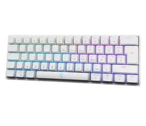 White Shark GK-4115 SHINOBI 2 biela / herná mechanická klávesnica / CZ/SK layout / červené spínače / USB / LED