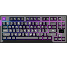 PREYON Silent Claw TKL Red čierna / herná bezdrôtová klávesnica / mechanická / Gateron Red Pro / USB+2.4GHz+BT / US