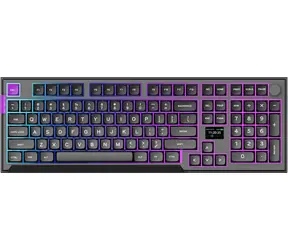 PREYON Silent Claw Yellow čierna / herná bezdrôtová klávesnica / mechanická / Gateron Yellow Pro / USB+2.4GHz+BT / US