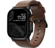 Nomad Modern Band remienok pre Apple Watch 46mm/49mm hnedá/čierna