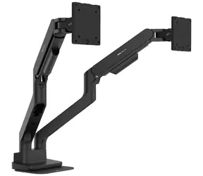 BenQ BDH01 ergonomické rameno na 2x monitor čierna / 2x 17-35" / nosnosť 20 kg / VESA 75x75 - 100x100 / na hranu stola