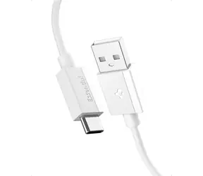 Spigen ACA08716 Essential USB-A na USB-C 60W kábel 2m biela