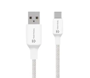 Tactical Stitch Thread Cable USB-A/USB-C 1m White