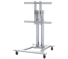 Neomounts PLASMA-M1200 strieborná / mobilný držiak na displeje / 42-70" / nastaviteľná výška / sklon / VESA 200x200-600x450