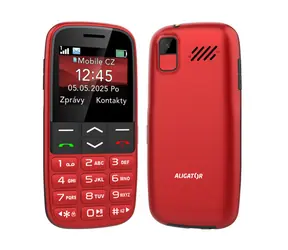 Aligator A770 Senior červený + stolná nabíjačka