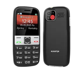 Aligator A775 Senior čierny + stolná nabíjačka