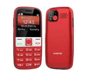 Aligator A775 Senior červený + stolná nabíjačka