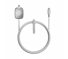 Nomad univerzálny nabíjací kábel pre Apple Watch 1.5m biela / USB-C
