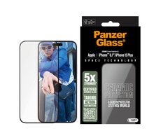PanzerGlass Ceramic Apple iPhone 16 PLUS/15 PLUS s inštalačným rámčekom