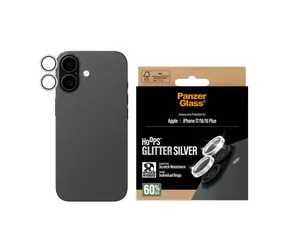 PanzerGlass Hoops Apple iPhone 17/16/16 PLUS trblietavo strieborné