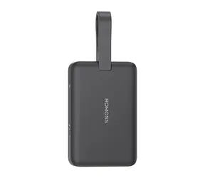 Romoss WMS10 10000mAh čierna / Powerbanka / 30W / USB-C + Lightning + kábel