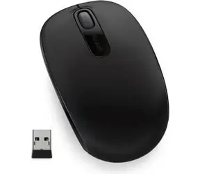 Microsoft 1850 čierna / bezdrôtová optická myš / 1000dpi / USB / 2 tlačidlá