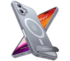 Torras Etui Pstand Series Ochranné púzdro Apple iPhone 16 PLUS titánovo šedá