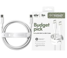 PanzerGlass empower 60W USB-C to USB-C Cable USB 2.0 2M biela