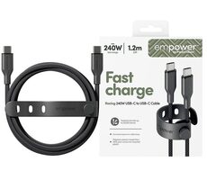 PanzerGlass empower 240W USB-C to USB-C USB 2.0 1.2M čierna