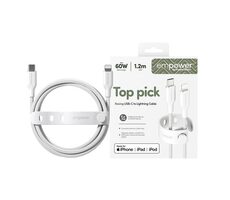 PanzerGlass empower 60W USB-C to Lightning USB 2.0 1.2m biela