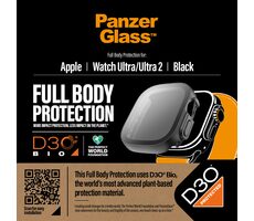 PanzerGlass Tvrdené sklo Full Body D3O pre Apple Watch Ultra/Ultra 2 čierna