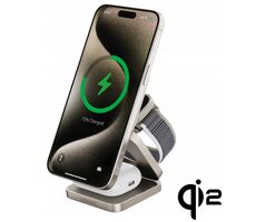Cubenest Qi2 3in1 Magnetic Wireless charger SQ312 Fold Pre titánová / 3v1 Qi2 Skladacia bezdrôtová magnetická nabíjačka