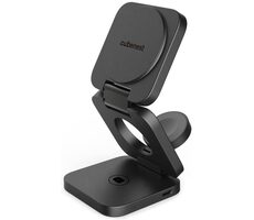 Cubenest 3in1 Magnetic Wireless charger E310 Fold šedá / 3v1 Skladacia bezdrôtová magnetická nabíjačka