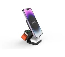 Cubenest Qi2 3in1 Magnetic Wireless charger EQ310 Fold šedá / 3v1 Qi2 Skladacia bezdrôtová magnetická nabíjačka