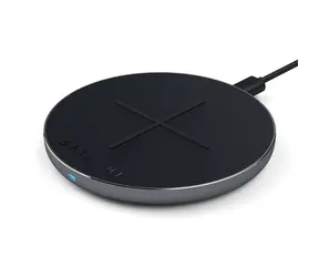 Satechi Aluminum Wireless Charger sivá