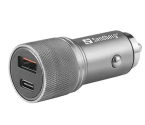 Sandberg Car Charger 48W sivá / nabíjačka do auta / 1x USB-A + 1x USB-C