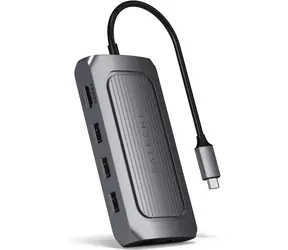 Satechi USB-4 Multiport sivá