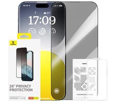 Baseus Diamond Tvrdené sklo s privátnym filtrom Apple iPhone 15 PLUS