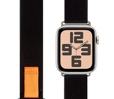 Obal:Me Textilný Remienok pre Apple Watch 42-49mm ML Black/Orange
