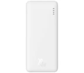 Baseus PPQD090002 Airpow 10000mAh 20W biela / Powerbanka / 1x USB-A + 1x USB-C + 1x microUSB