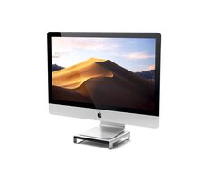 Satechi USB-C Stand Hub pre Apple iMac strieborná / USB-C / 3x USB-A / microSD / SD / 3.5mm jack
