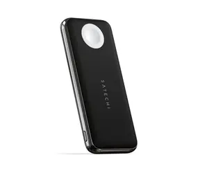 Satechi Quatro Wireless sivá / bezdrôtová powerbanka / puk pre Apple Watch / USB-C / USB-A / Qi / 10000 mAh / PD
