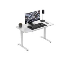 Mark Adler Leader 8.5 biela / Kancelársky elektrický stôl / 120 x 60 x 72-118 cm