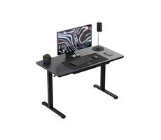 Mark Adler Leader 8.5 čierna / Kancelársky elektrický stôl / 120 x 60 x 72-118 cm