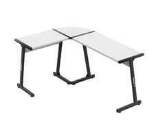 Huzaro Hero 6.0 biela / Rohový herný stôl / 112 x 147 cm / pravá aj ľavá montáž