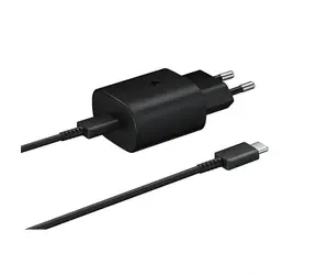Samsung Napájací adaptér s rýchlonabíjaním (25W) s káblom (bulk) čierna / USB-C / 3A 