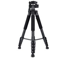 Rollei Statív Compact Traveler Star S4 čierna / Záťaž 5kg / Vytiahnutý 160cm