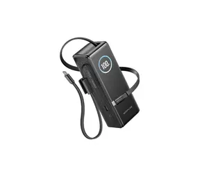EcoFLow Rapid Power Banka čierna / 25000mAh / 170W / 2x vstavaný USB-C kábel / 1x USB-A + 1x USB-C