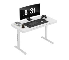 Mark Adler Leader 8.2 biela / Kancelársky elektrický stôl / 120 x 60 x 72-118 cm / USB & USB-C