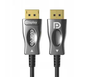 Rozbalené - Claroc Kábel optický DisplayPort 1.4 (M) - DisplayPort 1.4 (M) 30m čierna / AOC / 8K @ 60 Hz / 4K @ 120 Hz / rozbalené